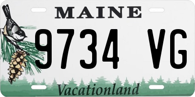 ME license plate 9734VG