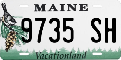 ME license plate 9735SH