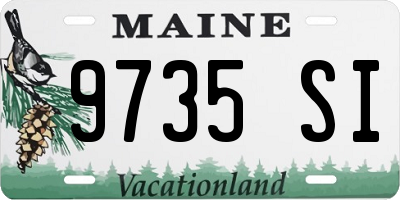 ME license plate 9735SI