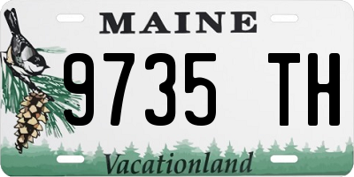 ME license plate 9735TH