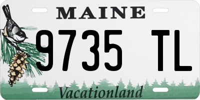 ME license plate 9735TL
