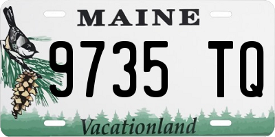 ME license plate 9735TQ