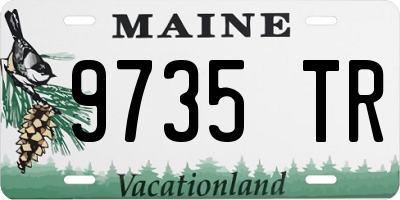 ME license plate 9735TR