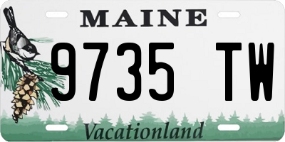 ME license plate 9735TW