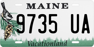 ME license plate 9735UA