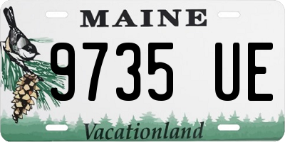 ME license plate 9735UE