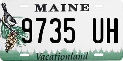 ME license plate 9735UH