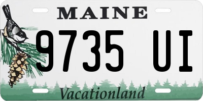 ME license plate 9735UI