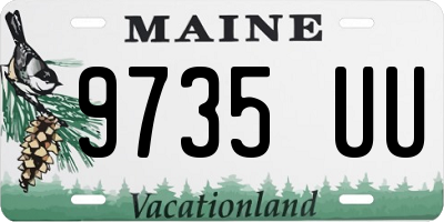 ME license plate 9735UU