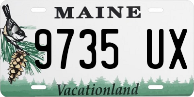 ME license plate 9735UX