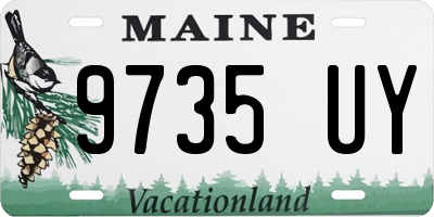 ME license plate 9735UY