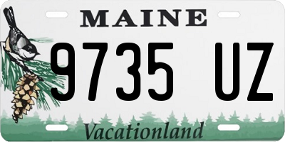 ME license plate 9735UZ