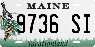 ME license plate 9736SI