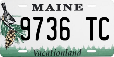 ME license plate 9736TC