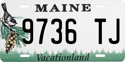 ME license plate 9736TJ