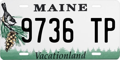 ME license plate 9736TP
