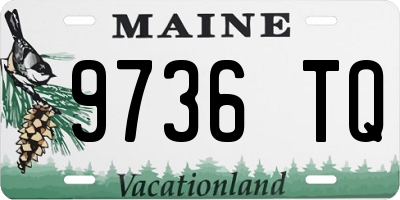 ME license plate 9736TQ