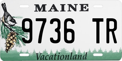 ME license plate 9736TR
