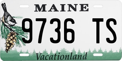 ME license plate 9736TS