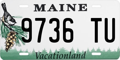 ME license plate 9736TU