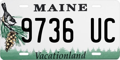 ME license plate 9736UC