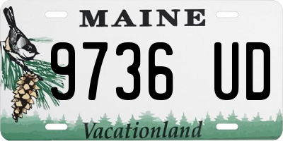 ME license plate 9736UD