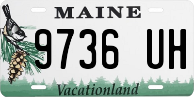 ME license plate 9736UH