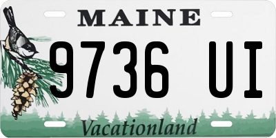 ME license plate 9736UI
