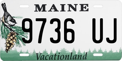 ME license plate 9736UJ