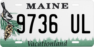 ME license plate 9736UL