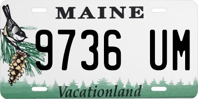 ME license plate 9736UM