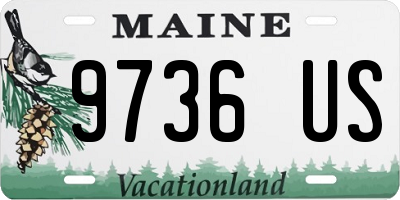 ME license plate 9736US