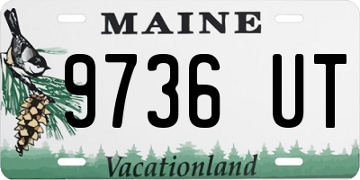 ME license plate 9736UT