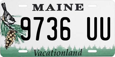 ME license plate 9736UU