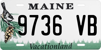 ME license plate 9736VB