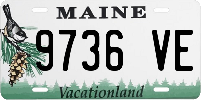 ME license plate 9736VE