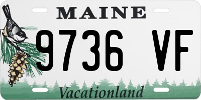 ME license plate 9736VF