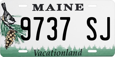 ME license plate 9737SJ