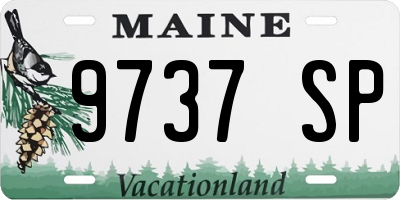 ME license plate 9737SP