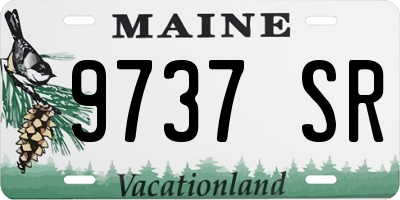 ME license plate 9737SR
