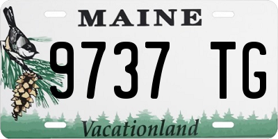 ME license plate 9737TG