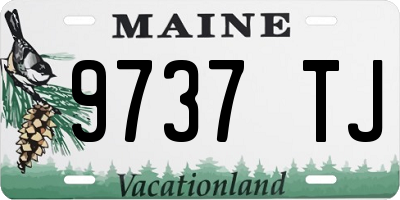 ME license plate 9737TJ