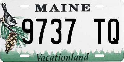 ME license plate 9737TQ