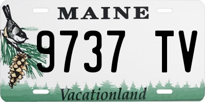 ME license plate 9737TV