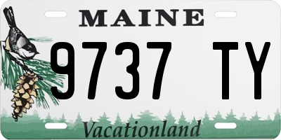 ME license plate 9737TY