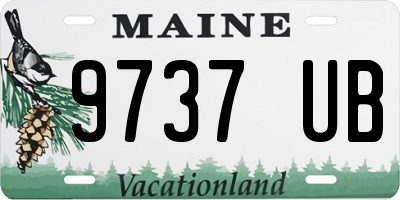 ME license plate 9737UB