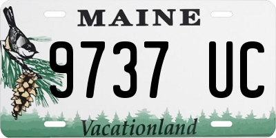 ME license plate 9737UC