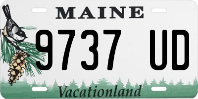 ME license plate 9737UD