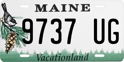 ME license plate 9737UG