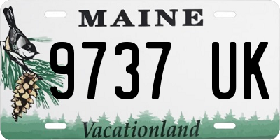ME license plate 9737UK